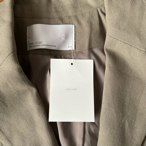 Oak + Fort linen blazer. NWT. Size M. - Picture 4 of 5